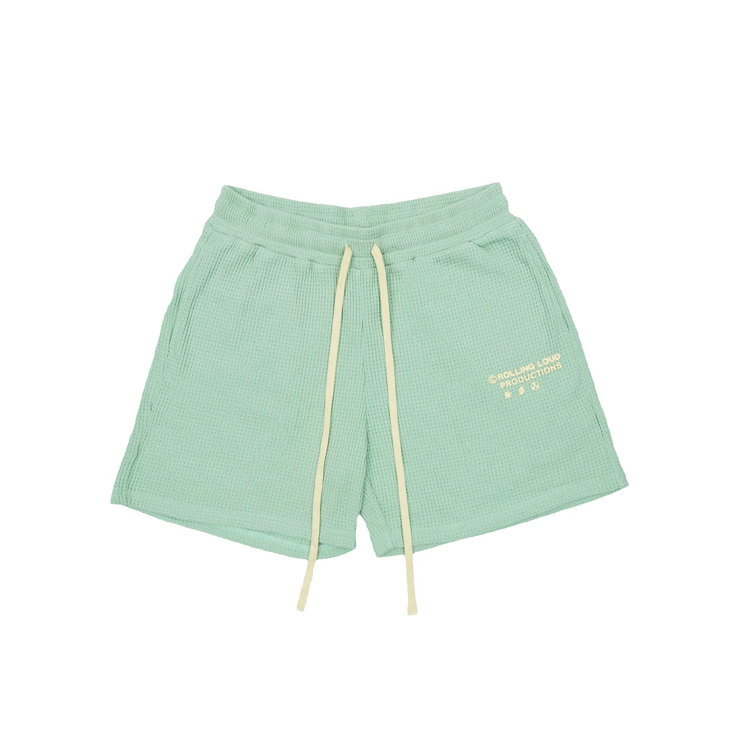 RL Productions Waffle Shorts Mint sold by Rolling Loud Merch