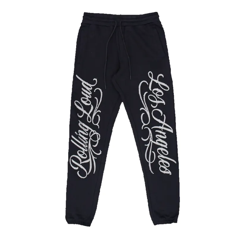 Rhinestone Sweatpants Cali 23 sold by Rolling Loud Merch