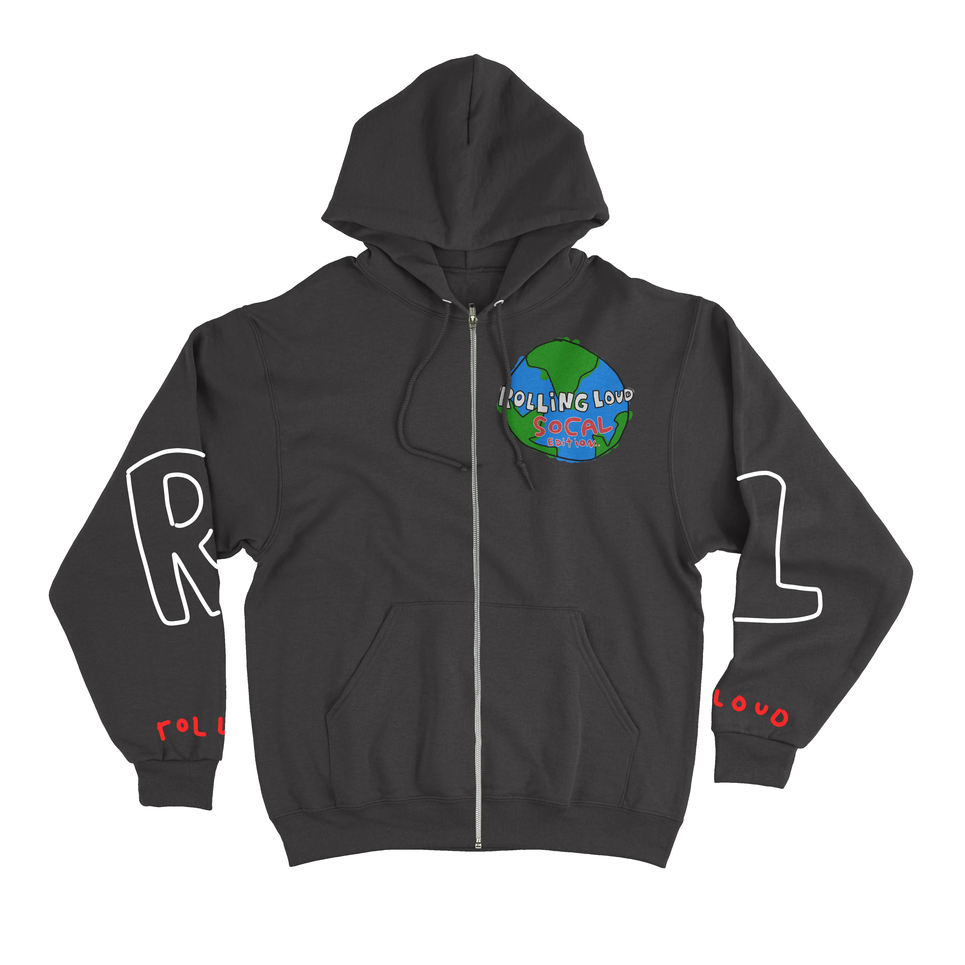 RL x B2SS Earth Hoodie LA 2021 sold by Rolling Loud Merch