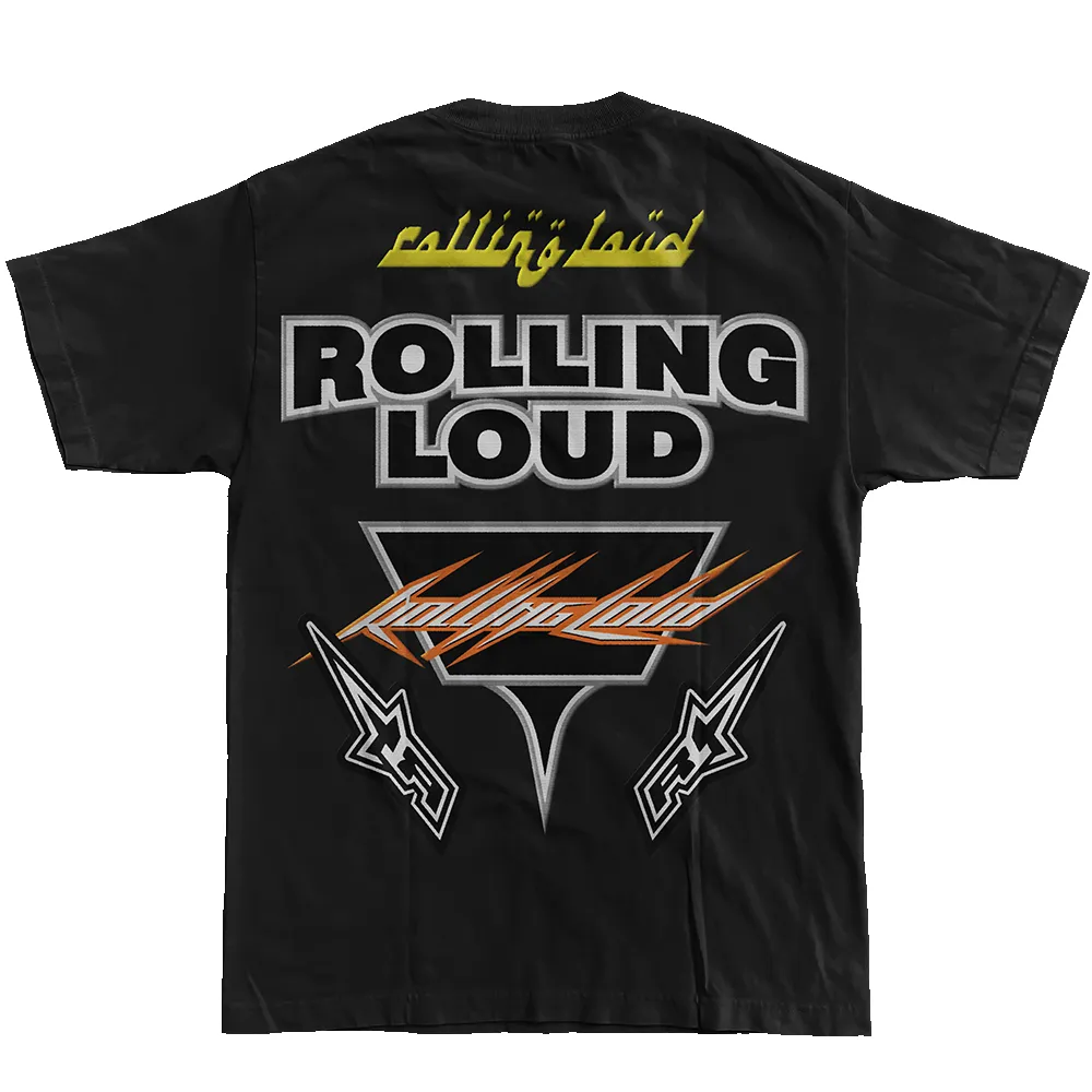 RL Super Moto World Tour Black Tee sold by Rolling Loud Merch product image thumbnail 2