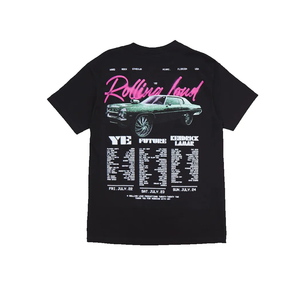 RL Donk T Shirt Black Miami 22 sold by Rolling Loud Merch