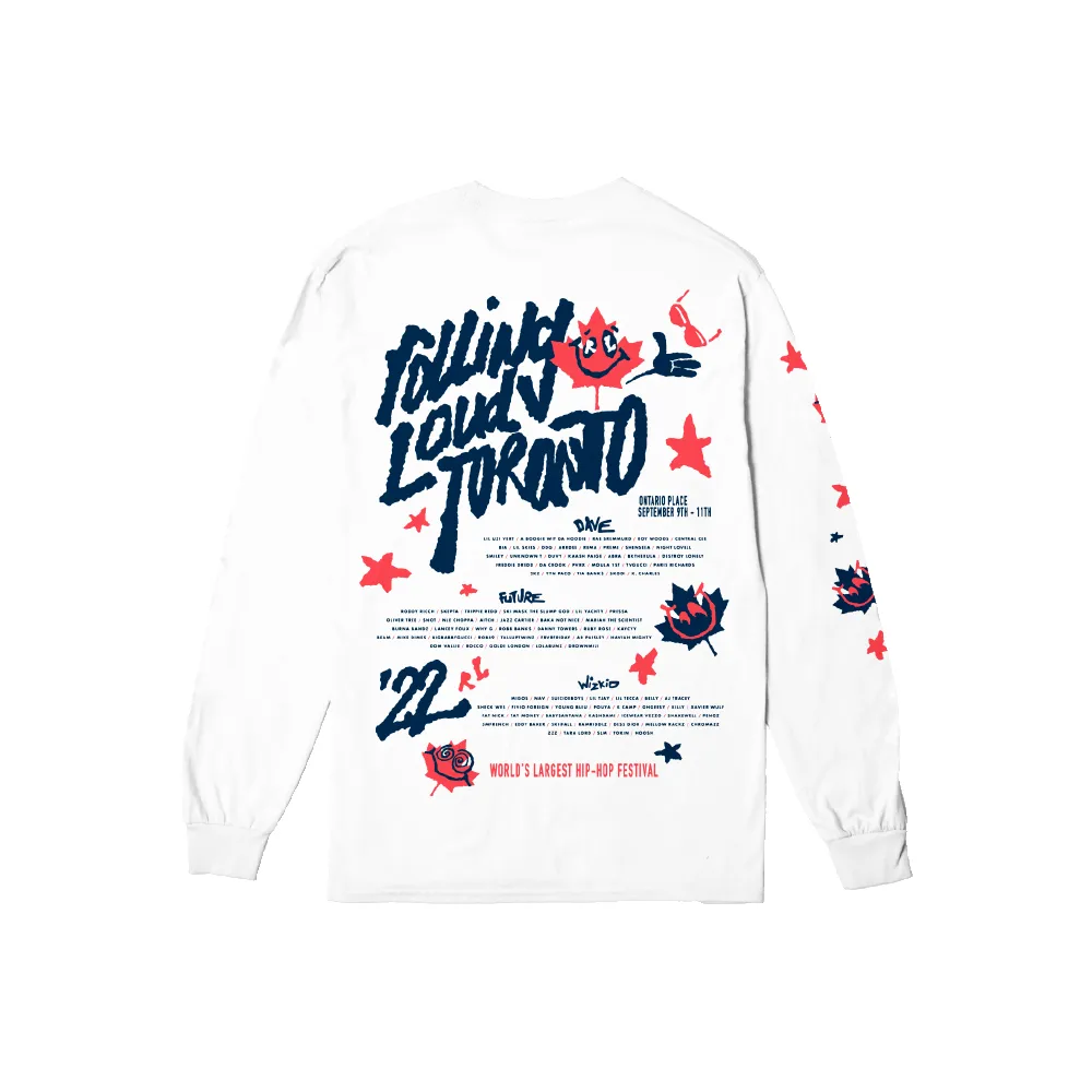RL Maples Long Sleeve Tee Toronto 22 sold by Rolling Loud Merch product image thumbnail 2
