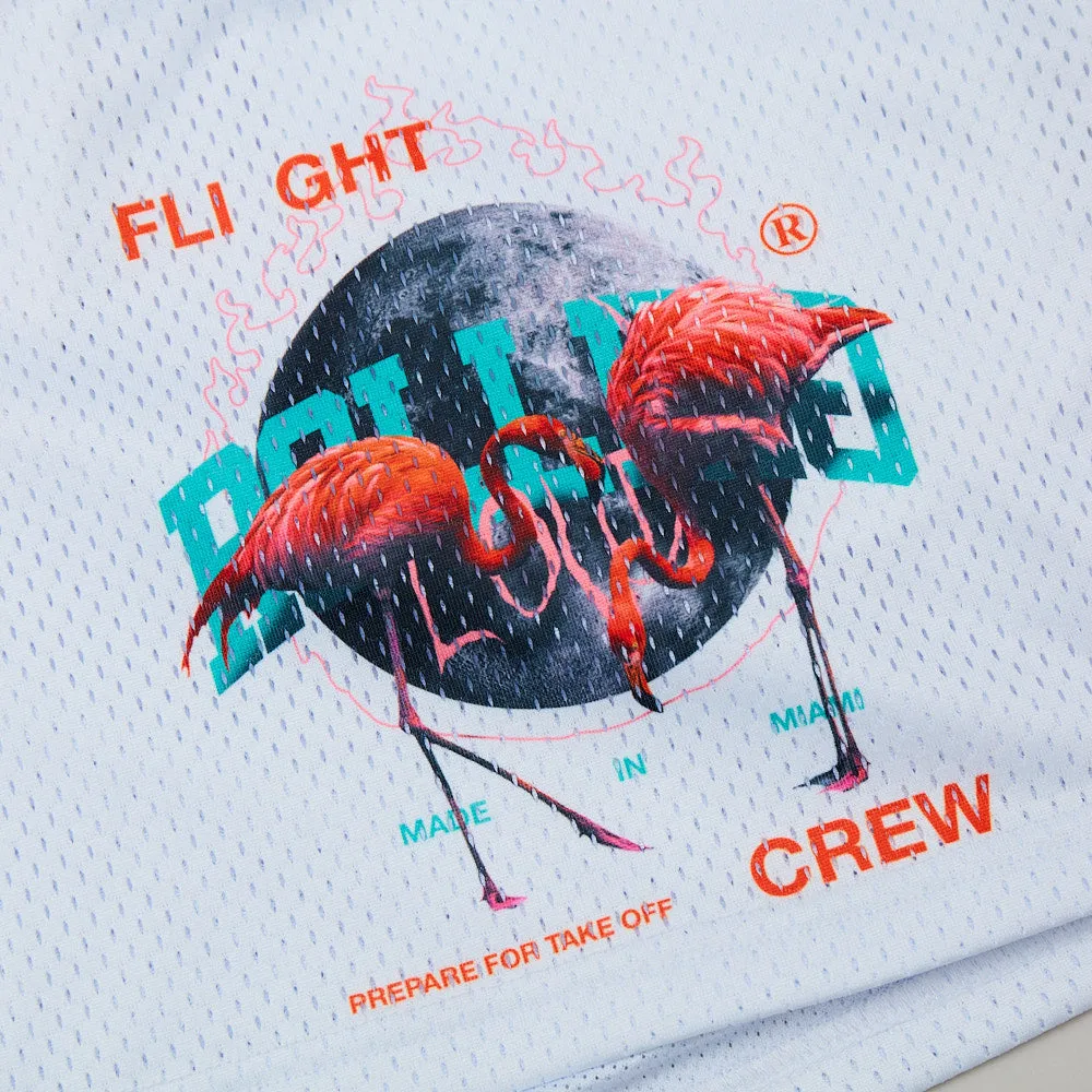 RL Flamingo Shorts White sold by Rolling Loud Merch product image thumbnail 3