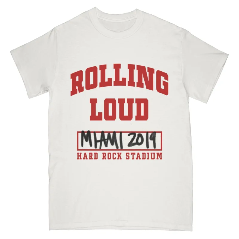 Miami Athletic Division SS Tee White sold by Rolling Loud Merch