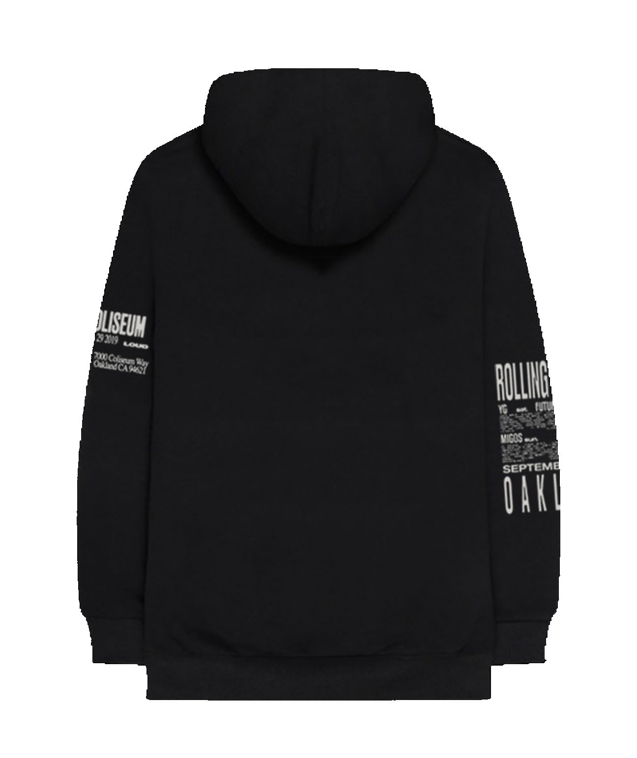 RL Motor Co. Black Hoodie sold by Rolling Loud Merch product image thumbnail 2