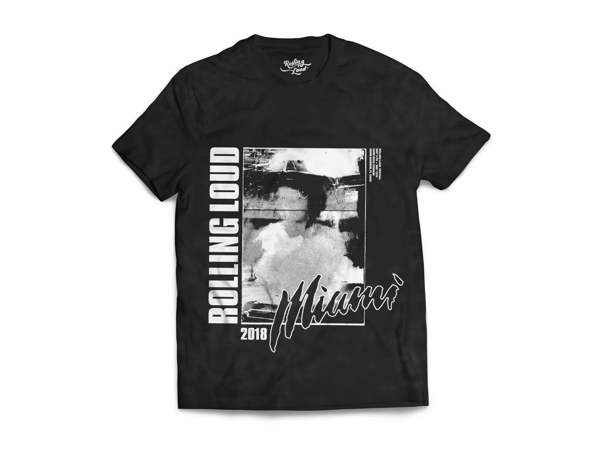 Rolling Loud Miami Black Lineup Tee sold by Rolling Loud Merch