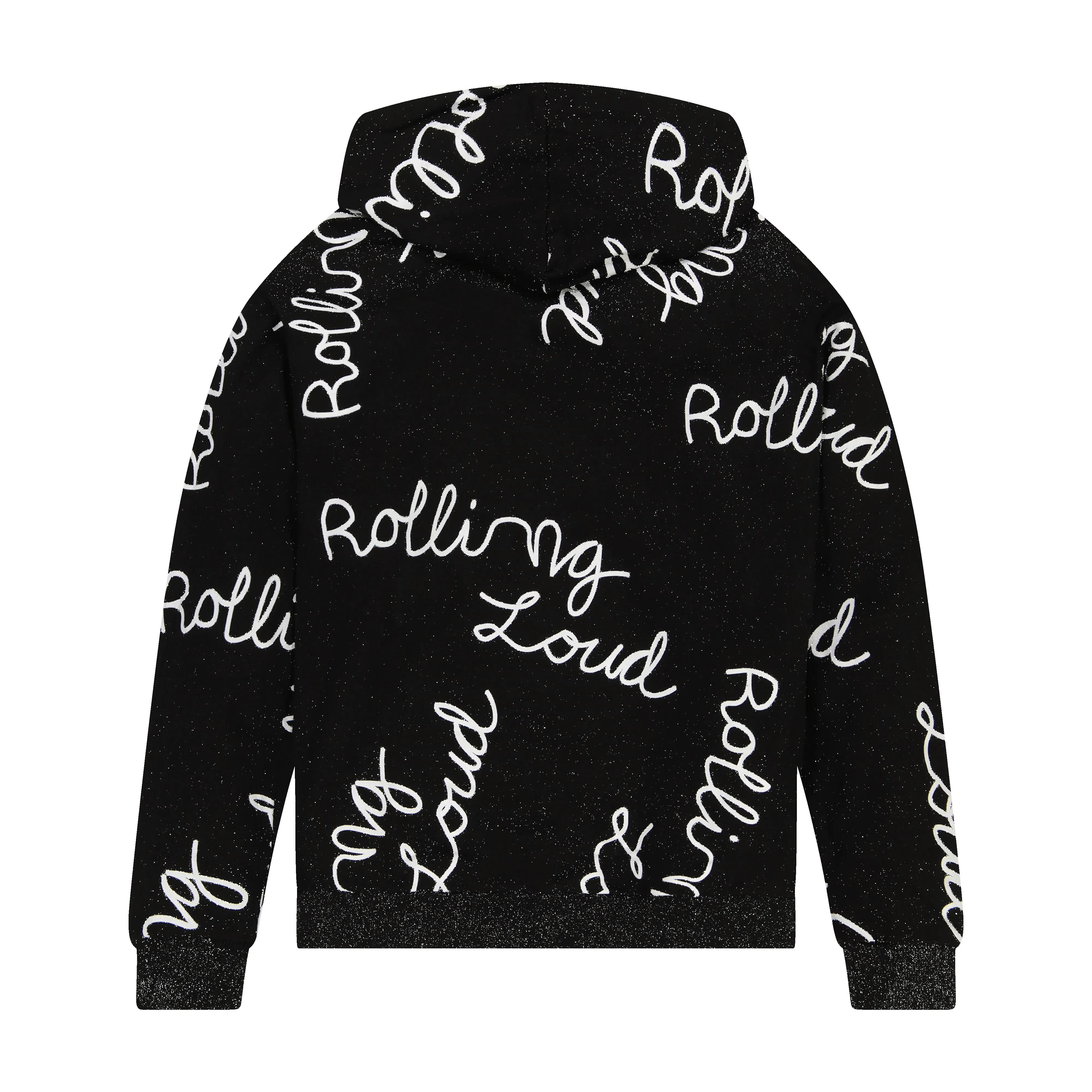 AOP Script Hoodie Black sold by Rolling Loud Merch product image thumbnail 2