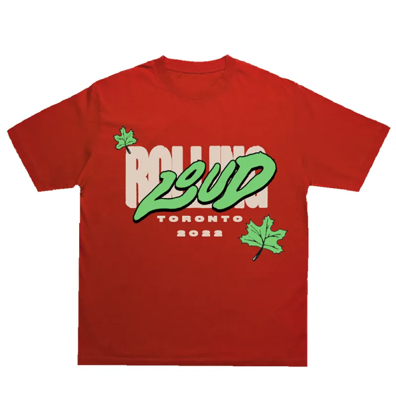 RL City T Shirt Red Toronto 22' sold by Rolling Loud Merch