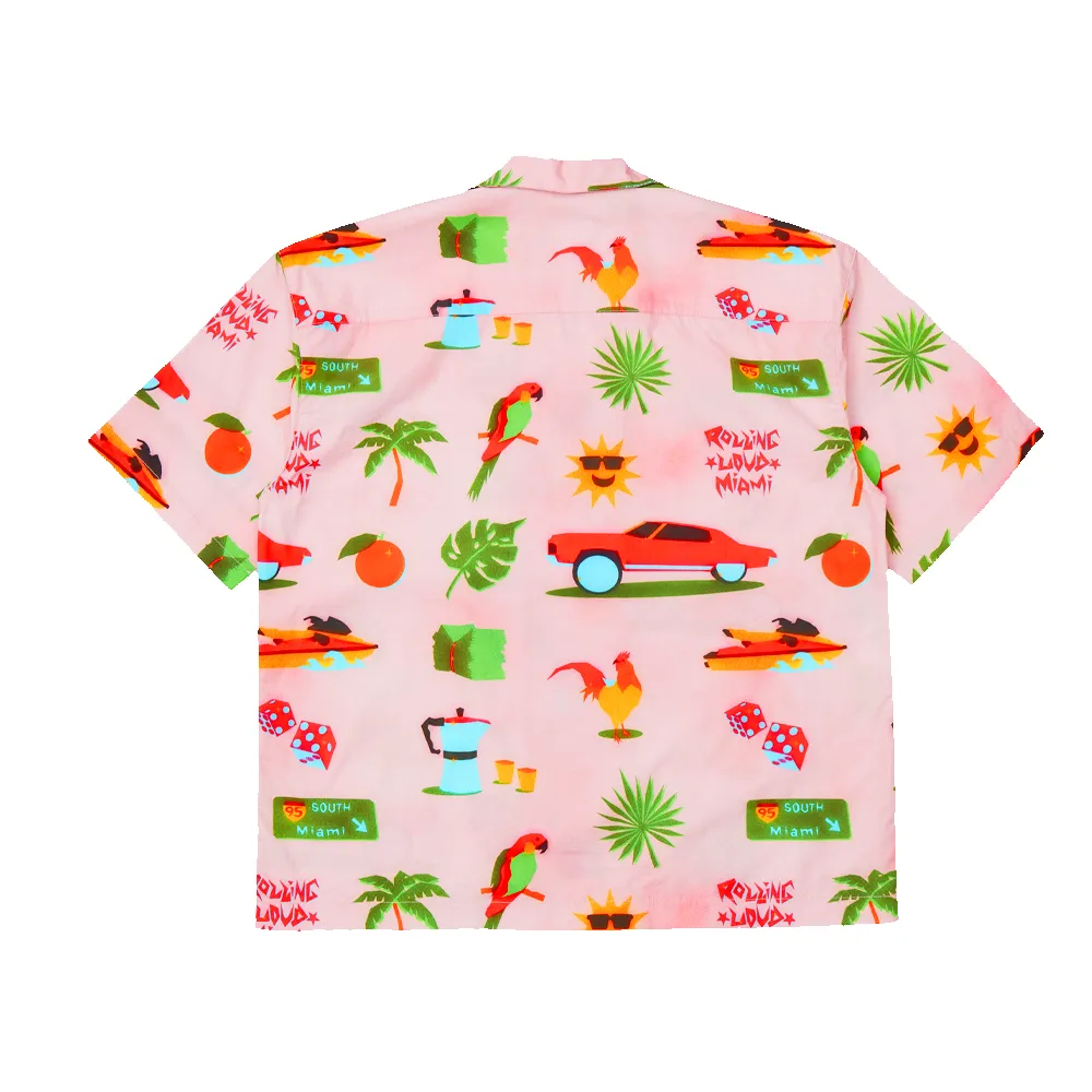 RL Miami Life Button Up Shirt sold by Rolling Loud Merch product image thumbnail 4