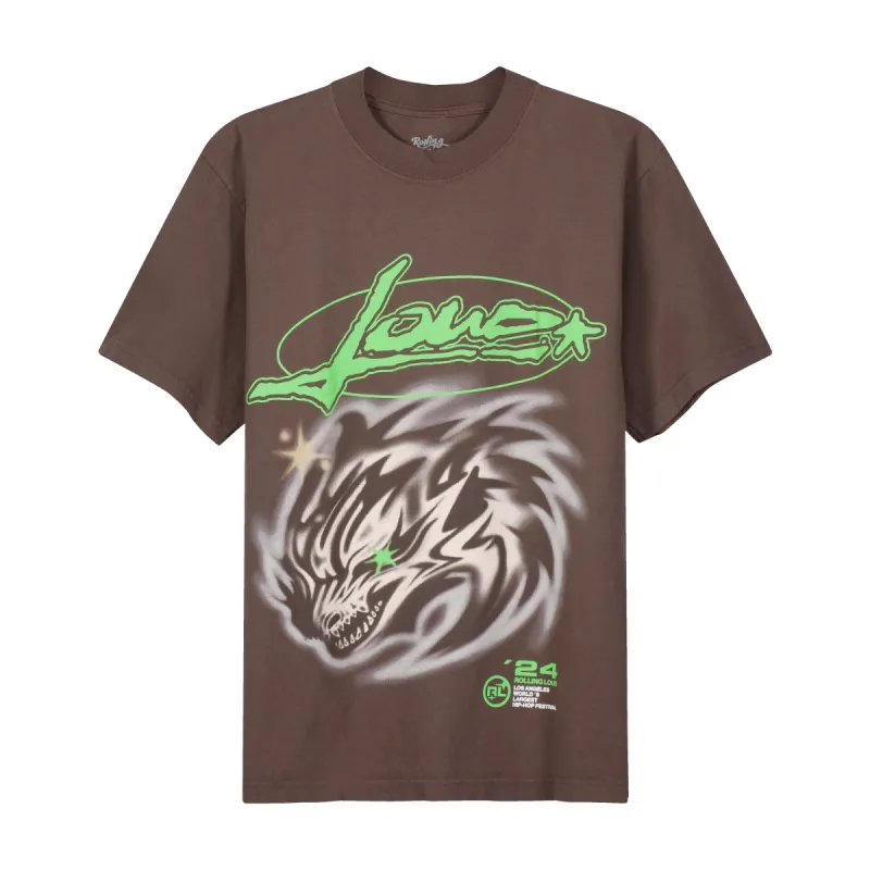 RL LA 24 Gargoyle Brown Lineup Tee sold by Rolling Loud Merch