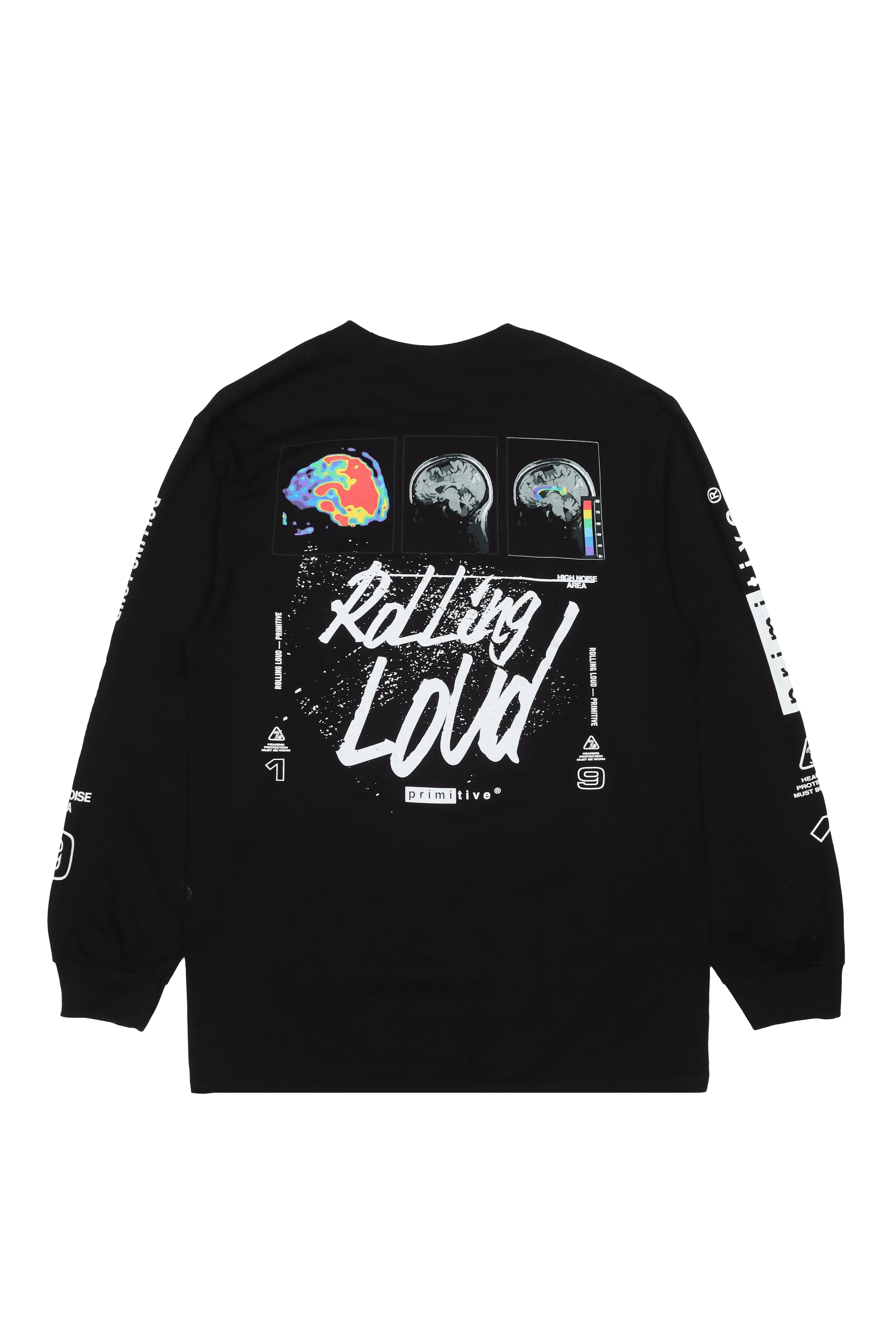 RL x Primitive High Noise Black Long Sleeve Tee sold by Rolling Loud Merch product image thumbnail 2