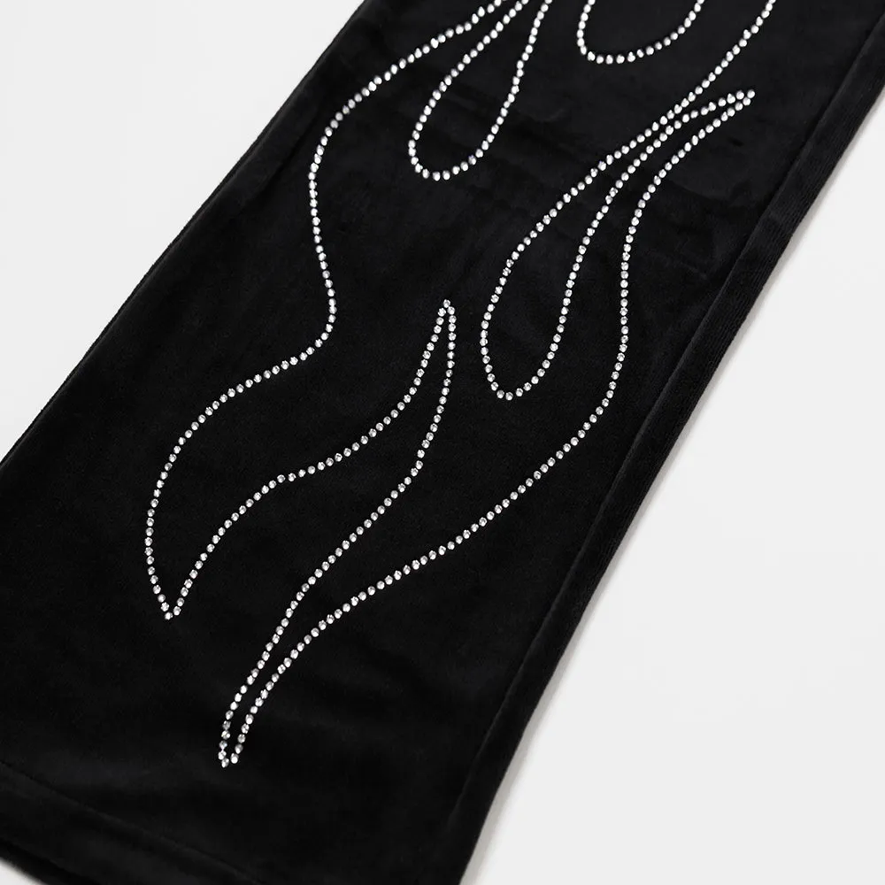 Womens Bunny Bae Bar Velour Track Pants sold by Rolling Loud Merch product image thumbnail 2