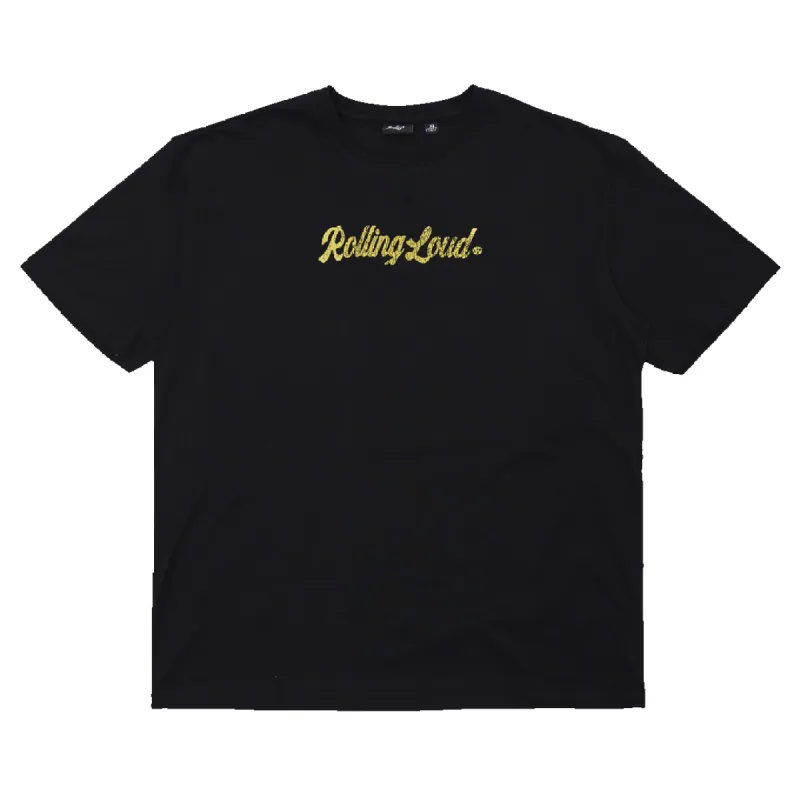 RL Thailand Script Logo Lineup Black Tee sold by Rolling Loud Merch