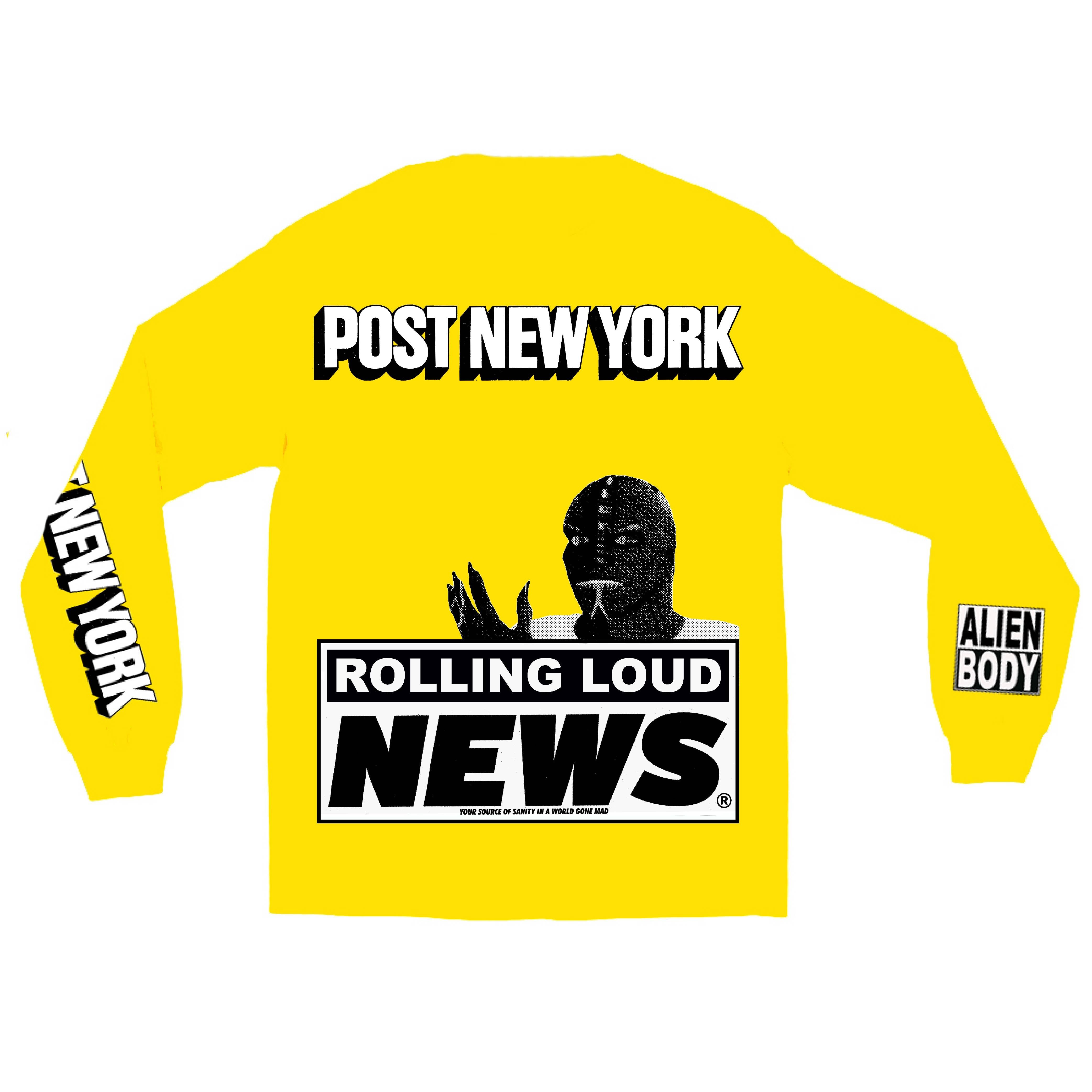 NY19 RL x AB Post Show LS Tee sold by Rolling Loud Merch product image thumbnail 2