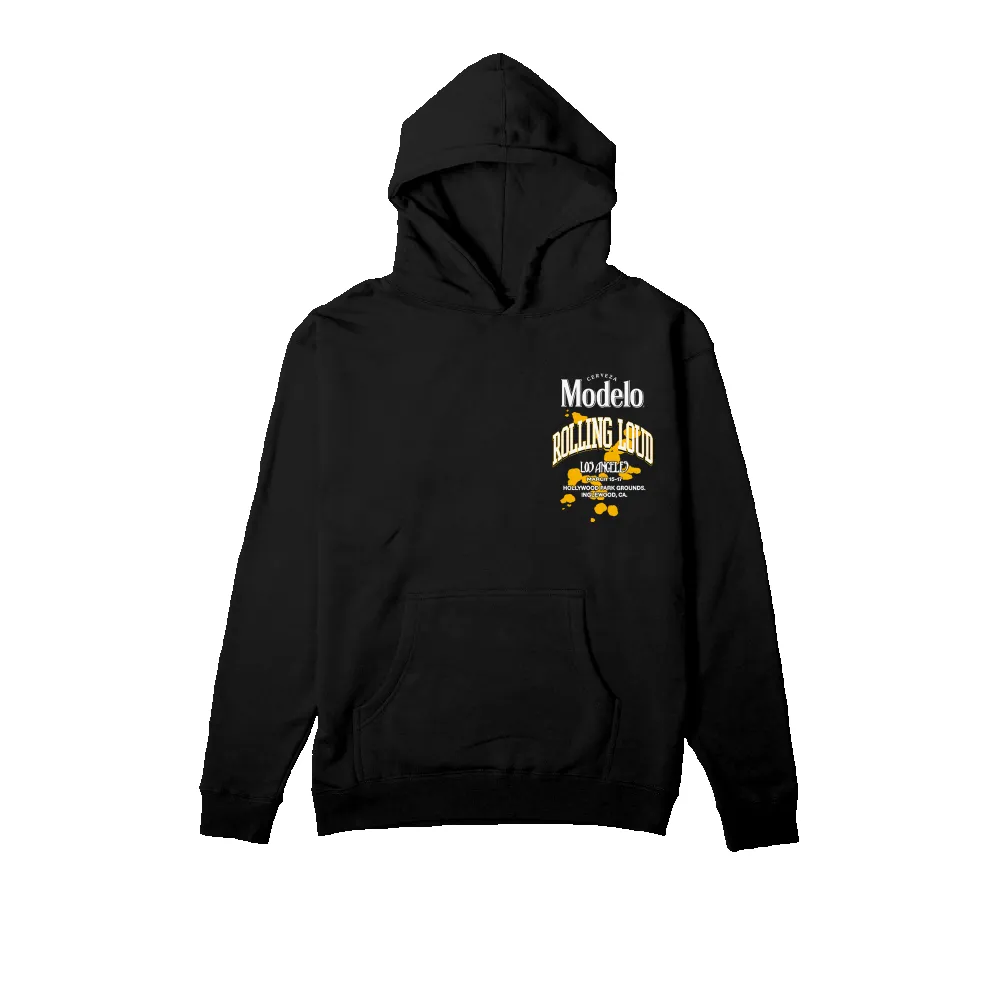 Modelo X RL LA 24 Modelo Time Black PO Hoodie ( Online Exclusive ) sold by Rolling Loud Merch product image thumbnail 2