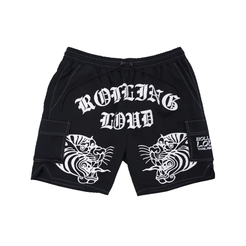 RL Thailand Fighter Black Shorts sold by Rolling Loud Merch