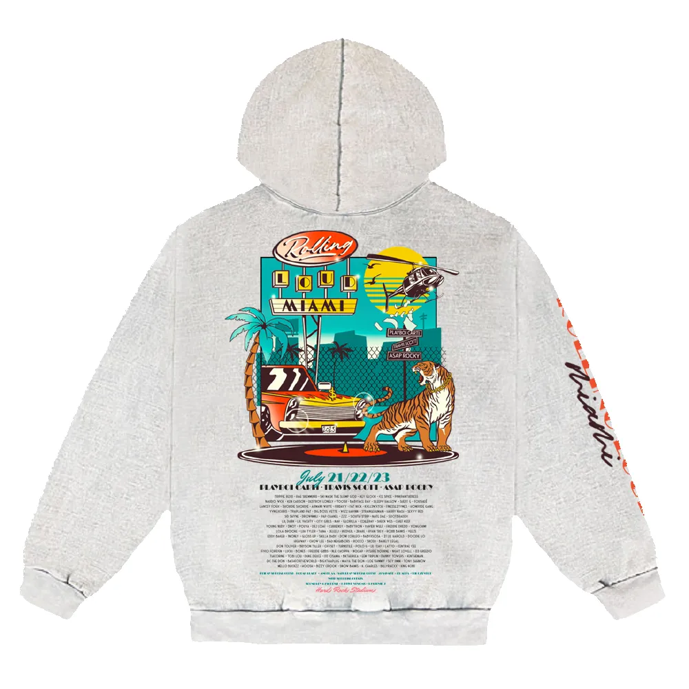 RL Miami 23 Deco Limestone Lineup Hoodie sold by Rolling Loud Merch product image thumbnail 2
