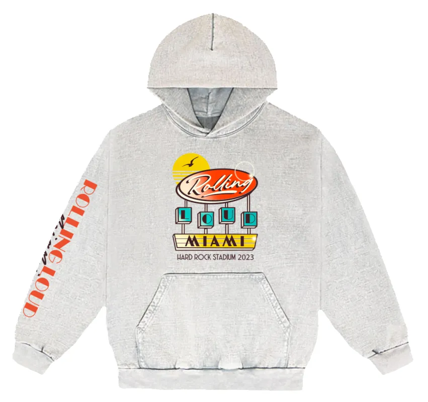 RL Miami 23 Deco Limestone Lineup Hoodie sold by Rolling Loud Merch