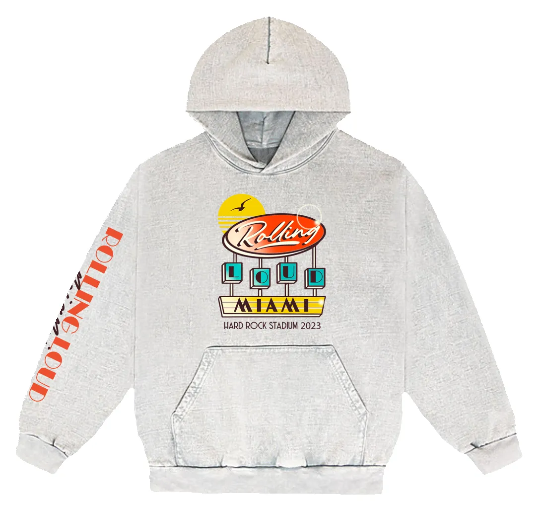 RL Miami 23 Deco Limestone Lineup Hoodie sold by Rolling Loud Merch