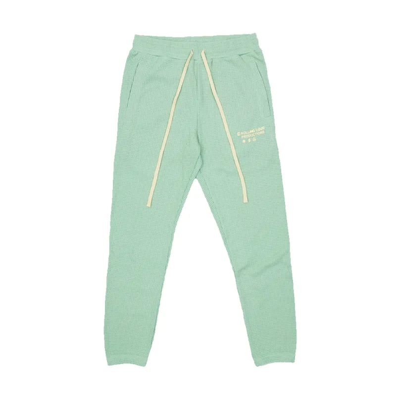 RL Productions Waffle Joggers Mint sold by Rolling Loud Merch