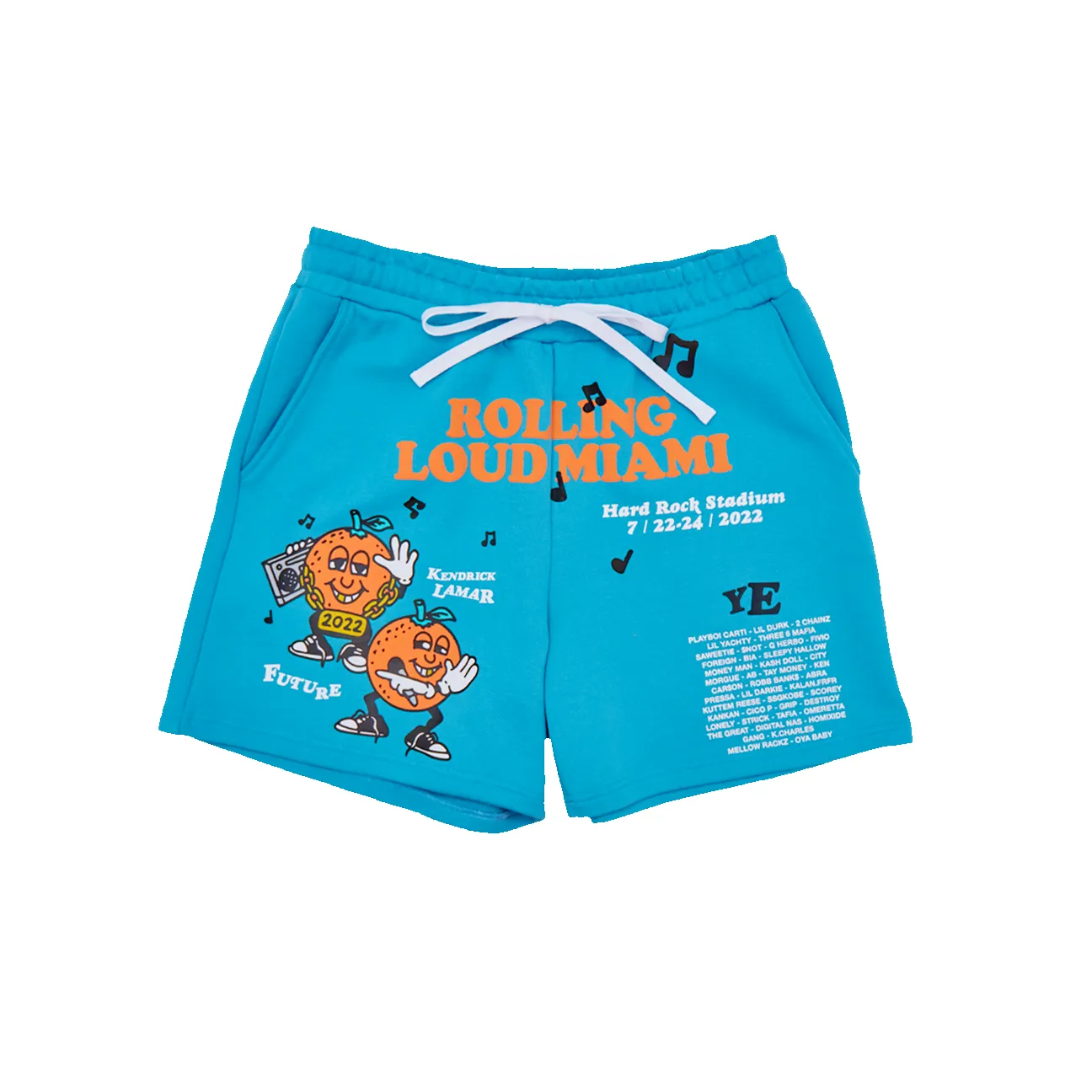 RL Orange Delight Shorts Miami 22' sold by Rolling Loud Merch
