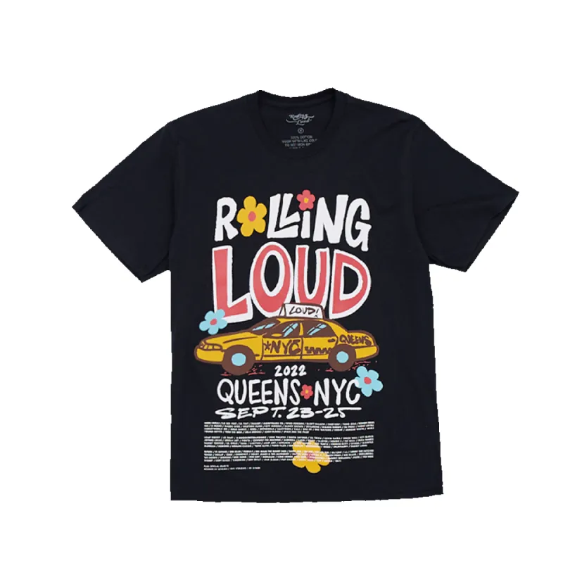 RL One Way T Shirt Black NYC 22 sold by Rolling Loud Merch