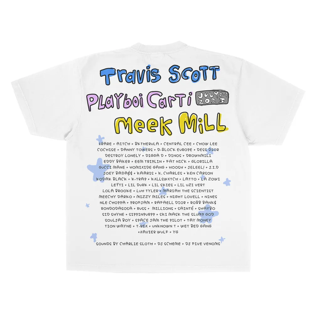 RL Portugal 23 Speaker Island White Lineup Tee sold by Rolling Loud Merch product image thumbnail 2