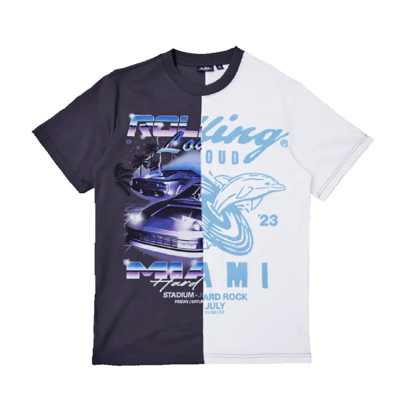 RL Miami 23 Takes Two Split Grey/White Tee sold by Rolling Loud Merch