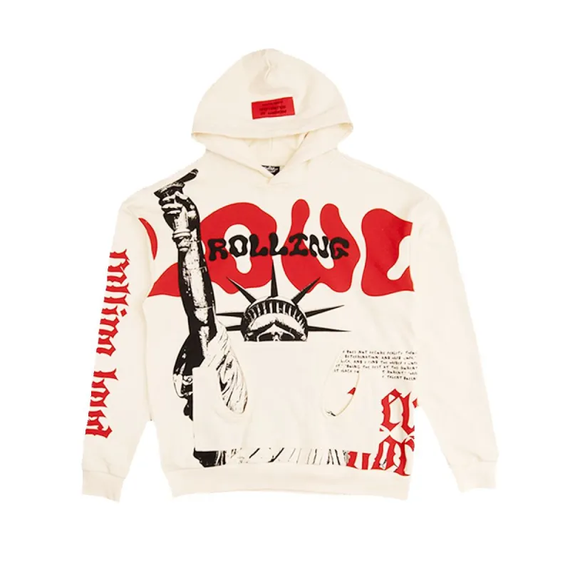 RL Lady Liberty Hoodie Cream NYC 22 sold by Rolling Loud Merch