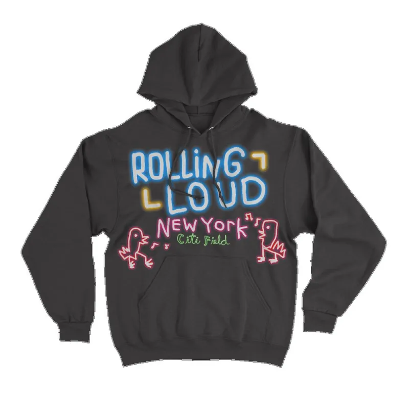 Neon Headliners Hoodie NYC 2021 (Online Exclusive) sold by Rolling Loud Merch