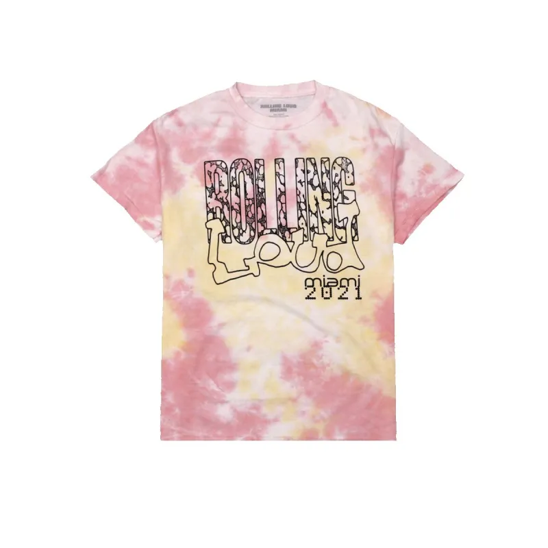 Sketchy Miami 21 Tee Tie Dye sold by Rolling Loud Merch