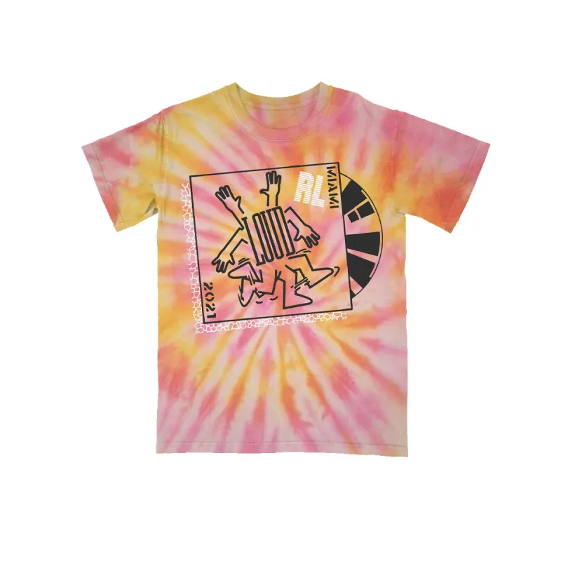 Vinyl Man Miami 21 Tie Dye Tee sold by Rolling Loud Merch