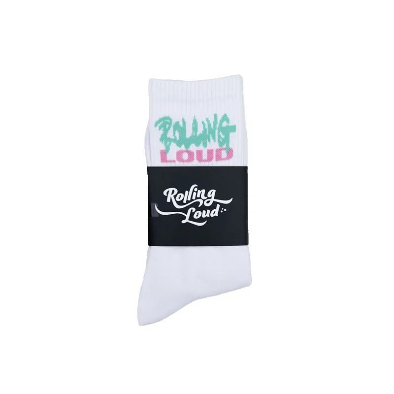 Miami 2021 2 Loud 1/4 Crew Socks sold by Rolling Loud Merch