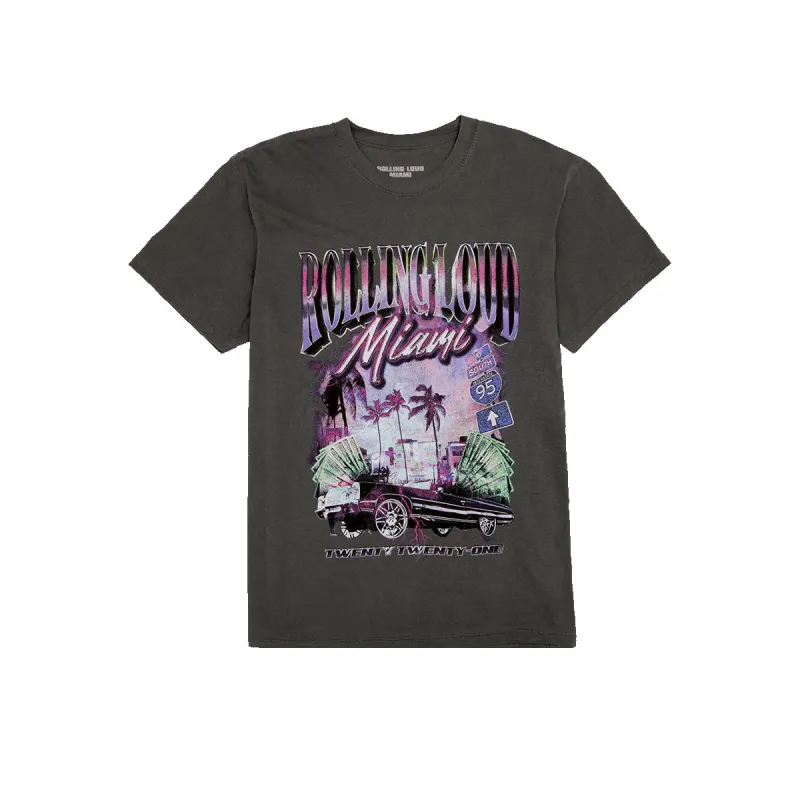 Official Miami Donk 21 Line Up Tee sold by Rolling Loud Merch