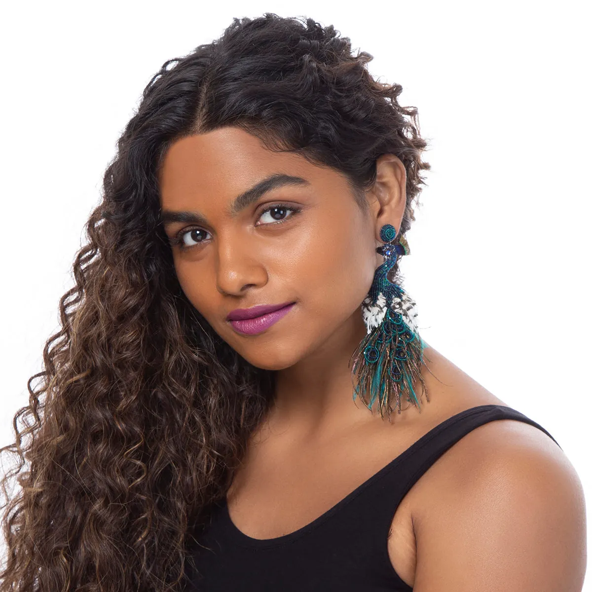 Peacock Earrings sold by Deepa Gurnari product image thumbnail 2