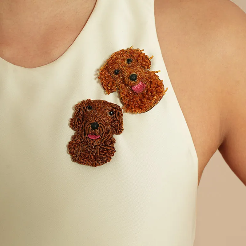 Goldendoodle Brooch sold by Deepa Gurnari product image thumbnail 3