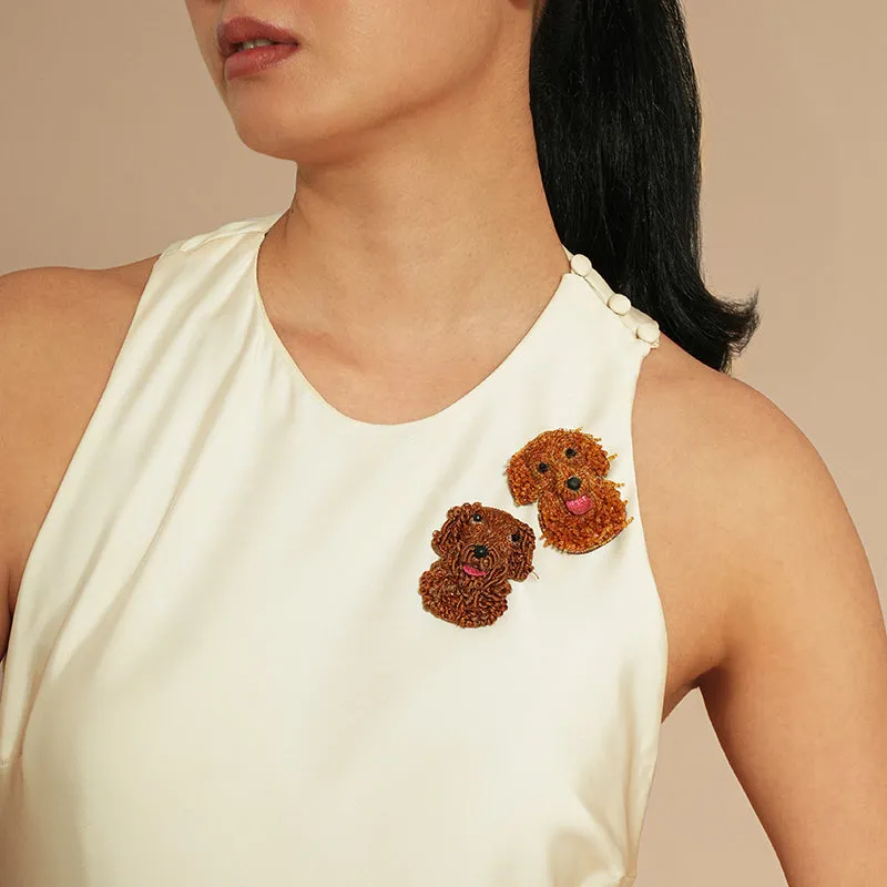 Goldendoodle Brooch sold by Deepa Gurnari product image thumbnail 2