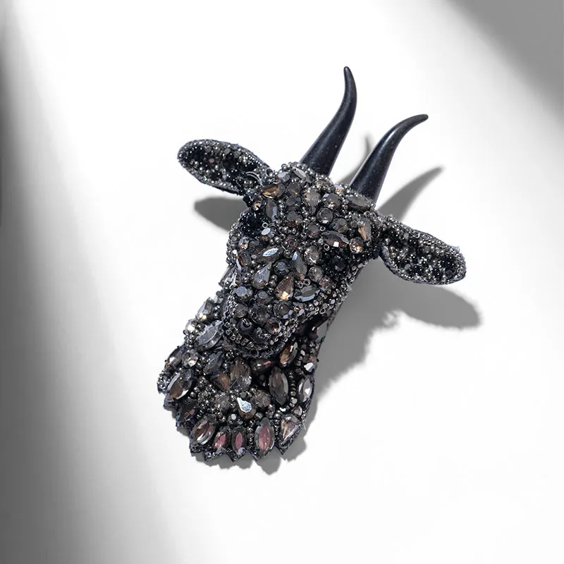 Goat On Ice Brooch made by Bape
