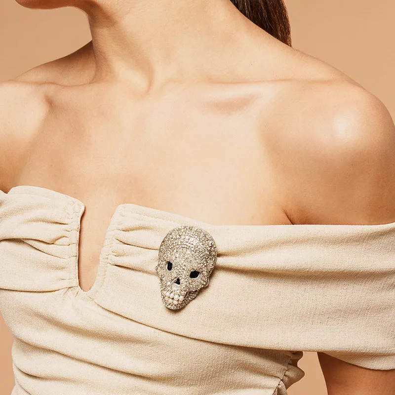 Skull On Ice Brooch sold by Deepa Gurnari product image thumbnail 3