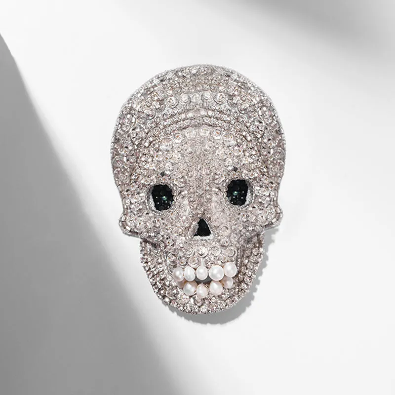 Skull On Ice Brooch made by Deepa Gurnari