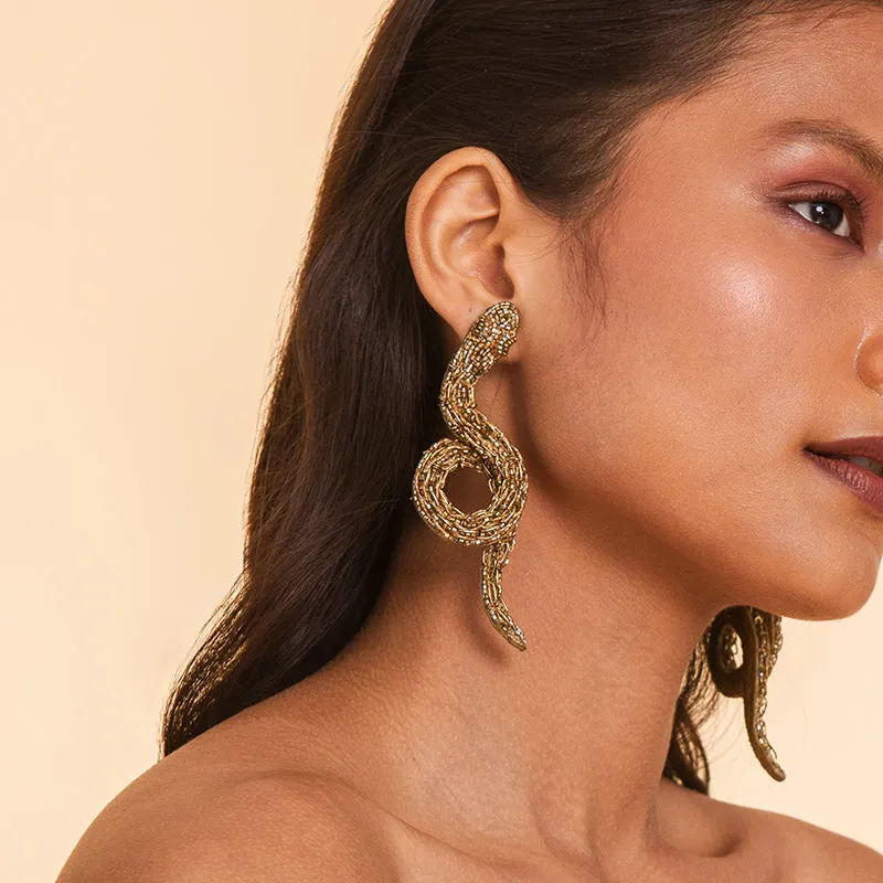 Boa Earrings sold by Deepa Gurnari product image thumbnail 3