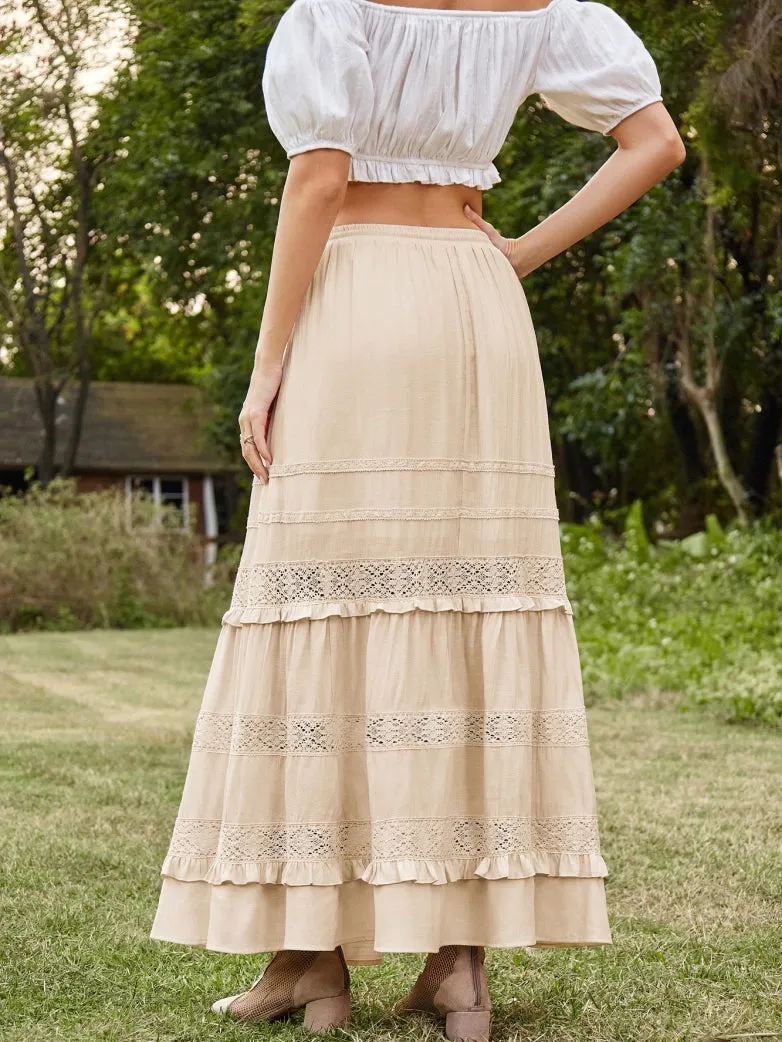 Renaissance Bohemian Vacation Maxi Skirt with Pockets sold by Scarlet Darkness product image thumbnail 5