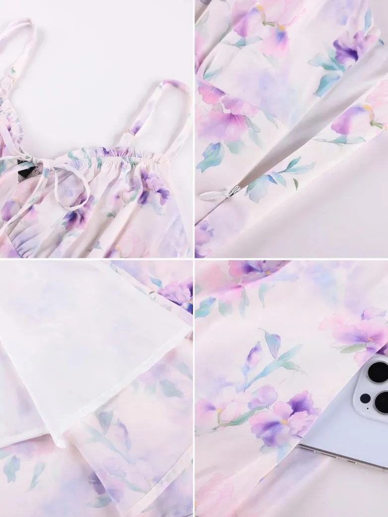 2026 Spring Summer Slit Flower Dress with Pockets sold by Scarlet Darkness product image thumbnail 2