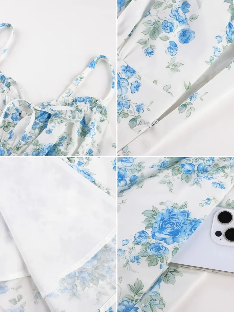 2026 Spring Summer Slit Flower Dress with Pockets sold by Scarlet Darkness product image thumbnail 4