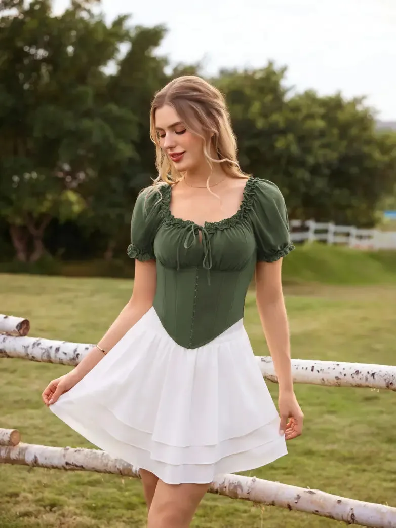 Victoria x Bridgeton Spring Cotton Tops with Bones sold by Scarlet Darkness product image thumbnail 3