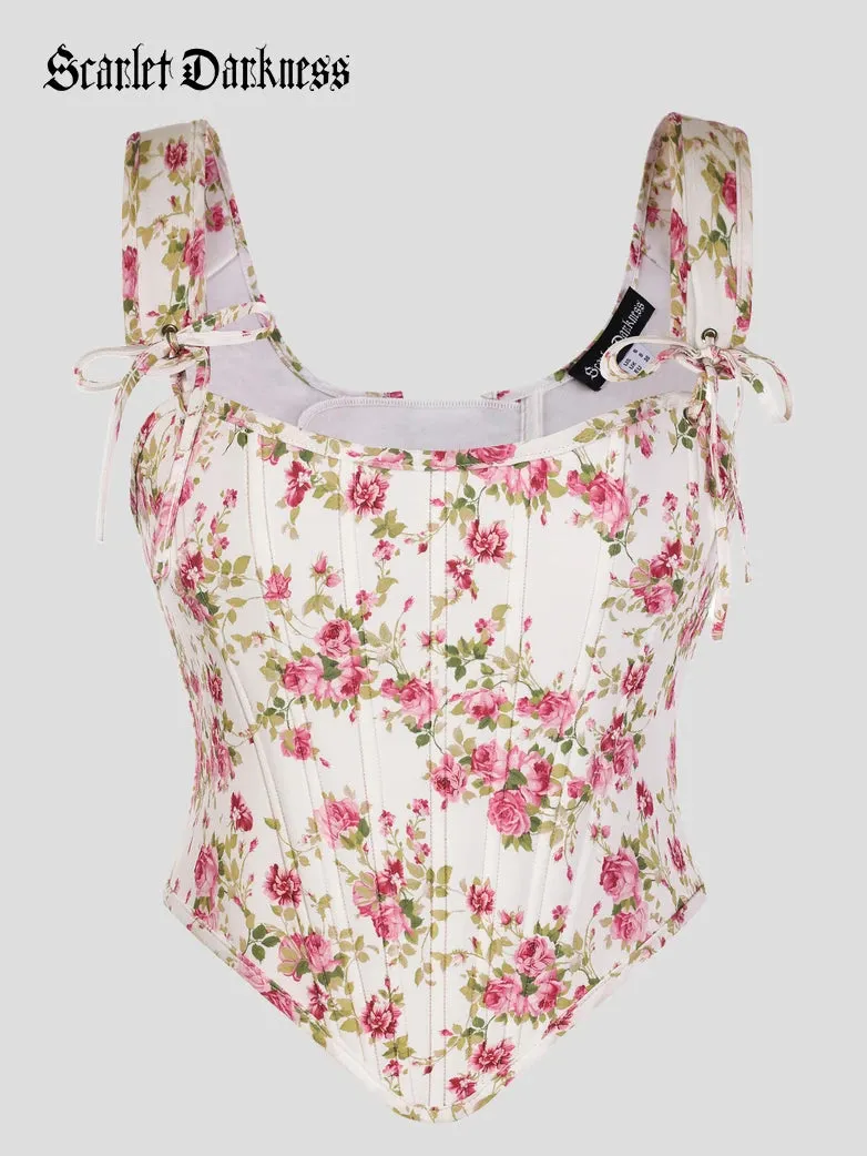 Renaissance Pointed Hem Corset Top with 14 Bones sold by Scarlet Darkness