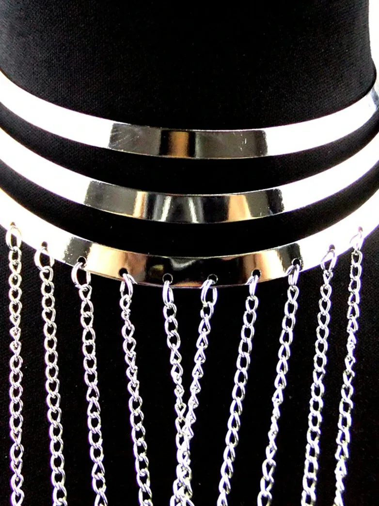 Gothic Metal Body Chain sold by Scarlet Darkness product image thumbnail 2