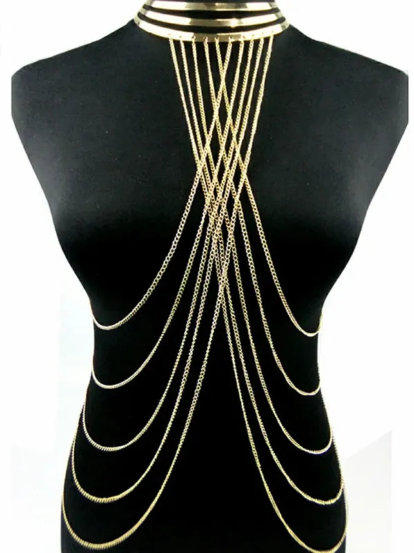 Gothic Metal Body Chain made by Scarlet Darkness