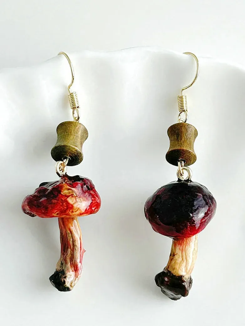 Cottagecore Mushroom Earrings sold by Scarlet Darkness
