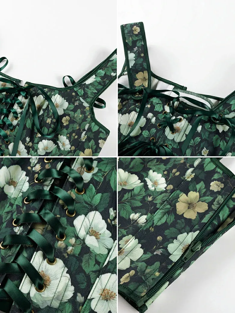 2026 Botanical Rebirth Renaissance Cottage Corset Top sold by Scarlet Darkness product image thumbnail 5